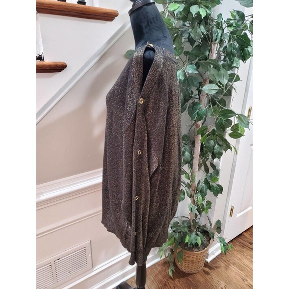 Michael Kors Womens Gray Long Sleeve Casual Round Neck Top Blouse Size 2X - Picture 5 of 12